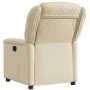 Sillón reclinable eléctrico de tela crema by , Armchairs - Ref: Foro24-3303182, Price: 242,46 €, Discount: %