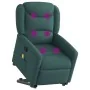 Silla de masaje reclinable de pie de tela verde oscura de , Sillones - Ref: Foro24-3303210, Precio: 290,57 €, Descuento: %