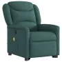 Silla de masaje reclinable de pie de tela verde oscura de , Sillones - Ref: Foro24-3303210, Precio: 290,57 €, Descuento: %