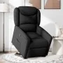 Sillón reclinable elevable tela negro de , Sillones - Ref: Foro24-3303196, Precio: 273,11 €, Descuento: %