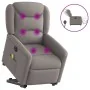 Sillón de masaje eléctrico reclinable elevable tela taupé de , Sillones - Ref: Foro24-3303231, Precio: 345,96 €, Descuento: %
