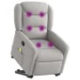 Sillón de masaje eléctrico reclinable elevable tela gris nube de , Sillones - Ref: Foro24-3303233, Precio: 340,47 €, Descuent...