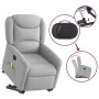 Sillón de masaje eléctrico reclinable elevable tela gris nube de , Sillones - Ref: Foro24-3303233, Precio: 340,47 €, Descuent...