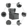 Sillón reclinable eléctrico de tela gris oscuro von , Sessel - Ref: Foro24-3303355, Preis: 247,14 €, Rabatt: %