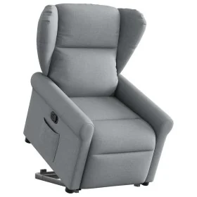 Sillón reclinable elevable de tela gris claro de , Sillones - Ref: Foro24-3303374, Precio: 279,92 €, Descuento: %