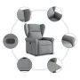 Sillón reclinable elevable de tela gris claro de , Sillones - Ref: Foro24-3303374, Precio: 279,92 €, Descuento: %