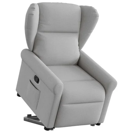 Sillón reclinable elevable de tela gris nube by , Armchairs - Ref: Foro24-3303383, Price: 279,10 €, Discount: %