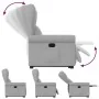 Sillón reclinable elevable de tela gris nube by , Armchairs - Ref: Foro24-3303383, Price: 279,10 €, Discount: %