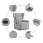 Sillón reclinable elevable de tela gris nube by , Armchairs - Ref: Foro24-3303383, Price: 279,10 €, Discount: %
