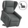 Sillón eléctrico reclinable elevable de tela gris oscuro de , Sillones - Ref: Foro24-3303395, Precio: 330,33 €, Descuento: %