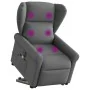Sillón de masaje eléctrico reclinable elevable tela gris oscuro de , Sillones - Ref: Foro24-3303405, Precio: 346,67 €, Descue...