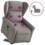 Sillón de masaje eléctrico reclinable elevable tela taupé de , Sillones - Ref: Foro24-3303411, Precio: 346,39 €, Descuento: %