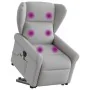 Sillón de masaje eléctrico reclinable elevable tela gris nube de , Sillones - Ref: Foro24-3303413, Precio: 346,39 €, Descuent...