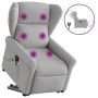 Sillón de masaje eléctrico reclinable elevable tela gris nube de , Sillones - Ref: Foro24-3303413, Precio: 346,39 €, Descuent...