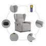 Sillón de masaje eléctrico reclinable elevable tela gris nube de , Sillones - Ref: Foro24-3303413, Precio: 346,39 €, Descuent...