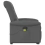 Silla de masaje reclinable de pie de tela gris oscuro de , Sillones - Ref: Foro24-3303265, Precio: 281,66 €, Descuento: %