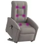 Sillón reclinable de masaje elevable tela gris taupé de , Sillones - Ref: Foro24-3303271, Precio: 294,84 €, Descuento: %