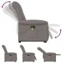 Sillón reclinable de masaje elevable tela gris taupé de , Sillones - Ref: Foro24-3303271, Precio: 294,84 €, Descuento: %