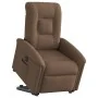 Sillón eléctrico reclinable elevable de tela marrón de , Sillones - Ref: Foro24-3303278, Precio: 326,59 €, Descuento: %