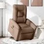 Sillón eléctrico reclinable elevable de tela marrón de , Sillones - Ref: Foro24-3303278, Precio: 326,59 €, Descuento: %