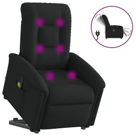 Sillón de masaje eléctrico reclinable elevable tela negro de , Sillones - Ref: Foro24-3303286, Precio: 347,10 €, Descuento: %