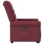 Sillón reclinable elevable tela rojo tinto de , Sillones - Ref: Foro24-3303317, Precio: 278,23 €, Descuento: %