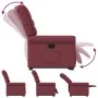 Sillón reclinable elevable tela rojo tinto de , Sillones - Ref: Foro24-3303317, Precio: 278,23 €, Descuento: %