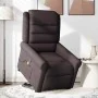Silla de masaje reclinable de pie de tela marrón oscuro de , Sillones - Ref: Foro24-3303329, Precio: 297,65 €, Descuento: %
