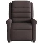 Silla de masaje reclinable de pie de tela marrón oscuro de , Sillones - Ref: Foro24-3303329, Precio: 297,65 €, Descuento: %