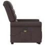 Silla de masaje reclinable de pie de tela marrón oscuro de , Sillones - Ref: Foro24-3303329, Precio: 297,65 €, Descuento: %