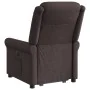 Silla de masaje reclinable de pie de tela marrón oscuro de , Sillones - Ref: Foro24-3303329, Precio: 297,65 €, Descuento: %