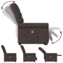 Silla de masaje reclinable de pie de tela marrón oscuro de , Sillones - Ref: Foro24-3303329, Precio: 297,65 €, Descuento: %
