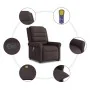 Silla de masaje reclinable de pie de tela marrón oscuro de , Sillones - Ref: Foro24-3303329, Precio: 297,65 €, Descuento: %