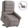 Sillón eléctrico reclinable elevable de tela gris taupe de , Sillones - Ref: Foro24-3303341, Precio: 347,23 €, Descuento: %