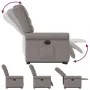 Sillón eléctrico reclinable elevable de tela gris taupe de , Sillones - Ref: Foro24-3303341, Precio: 347,23 €, Descuento: %