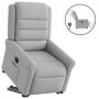 Sillón eléctrico reclinable elevable de tela gris nube de , Sillones - Ref: Foro24-3303343, Precio: 330,83 €, Descuento: %