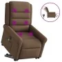 Sillón de masaje eléctrico reclinable elevable tela marrón de , Sillones - Ref: Foro24-3303348, Precio: 330,14 €, Descuento: %