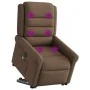 Sillón de masaje eléctrico reclinable elevable tela marrón de , Sillones - Ref: Foro24-3303348, Precio: 330,14 €, Descuento: %