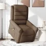 Sillón de masaje eléctrico reclinable elevable tela marrón de , Sillones - Ref: Foro24-3303348, Precio: 330,14 €, Descuento: %