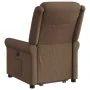 Sillón de masaje eléctrico reclinable elevable tela marrón de , Sillones - Ref: Foro24-3303348, Precio: 330,14 €, Descuento: %