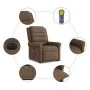 Sillón de masaje eléctrico reclinable elevable tela marrón de , Sillones - Ref: Foro24-3303348, Precio: 330,14 €, Descuento: %