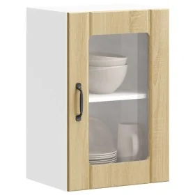 Armario pared cocina puerta de cristal Lucca roble sonoma de , Armarios de cocina - Ref: Foro24-853770, Precio: 57,00 €, Desc...