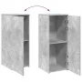 Armario de madera de ingeniería gris hormigón 40x45x103,5 cm de , Taquillas y armarios de almacenamiento - Ref: Foro24-859036...