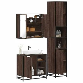 Set de muebles baño 3 pzas madera contrachapada roble marrón von , Badezimmermöbel - Ref: Foro24-3301089, Preis: 262,10 €, Ra...