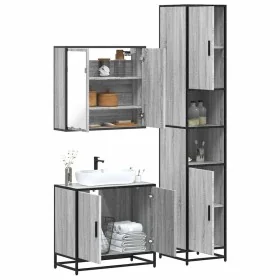 Set de muebles de baño 3 pzas madera contrachapada gris sonoma von , Badezimmermöbel - Ref: Foro24-3301068, Preis: 285,25 €, ...