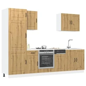 Mueble de cocina Kalmar 7 piezas artesanal roble de , Armarios de cocina - Ref: Foro24-3314770, Precio: 587,61 €, Descuento: %