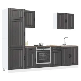 Mueble de cocina Kalmar negra 7 piezas madera contrachapada de , Armarios de cocina - Ref: Foro24-3314772, Precio: 565,15 €, ...