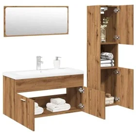 Juego de muebles baño 4 piezas madera ingeniería roble artisan de , Muebles de baño - Ref: Foro24-3328600, Precio: 323,45 €, ...