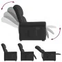 Sillón reclinable vertical de cuero sintético negro brillante de , Sillones - Ref: Foro24-3303418, Precio: 292,22 €, Descuent...
