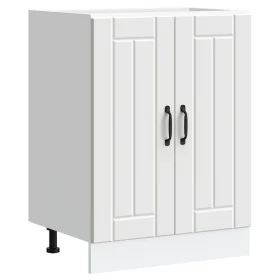 Mueble bajo fregadero Lucca madera contrachapada blanca de , Armarios de cocina - Ref: Foro24-853677, Precio: 74,55 €, Descue...
